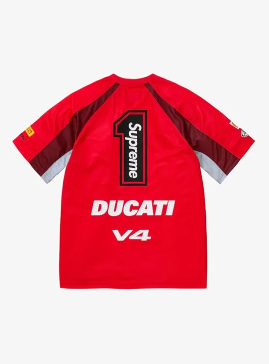 Maglietta Supreme /Ducati Soccer Jersey Red - HubResell