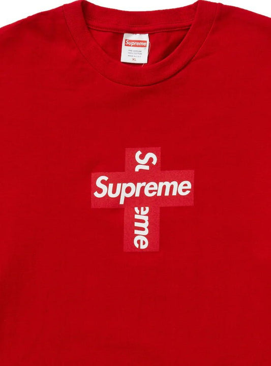 Supreme T-Shirt Cross Box Logo Rosso - HubResell