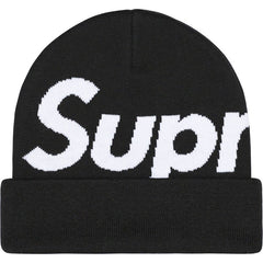 Supreme Big Logo Beanie Hat - Black