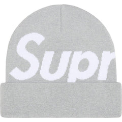 Supreme Big Logo Beanie - Grey