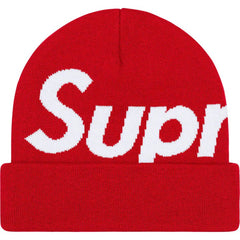 Supreme Big Logo Beanie - Red
