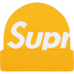 Supreme Big Logo Beanie - Gold