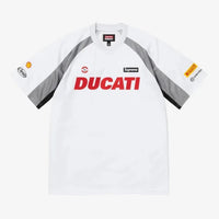 Maglietta Supreme / Ducati Soccer Jersey Bianca - HubResell.com - Streetwear e Sneakers Limitate