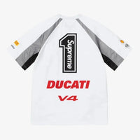 Maglietta Supreme / Ducati Soccer Jersey Bianca - HubResell.com - Streetwear e Sneakers Limitate