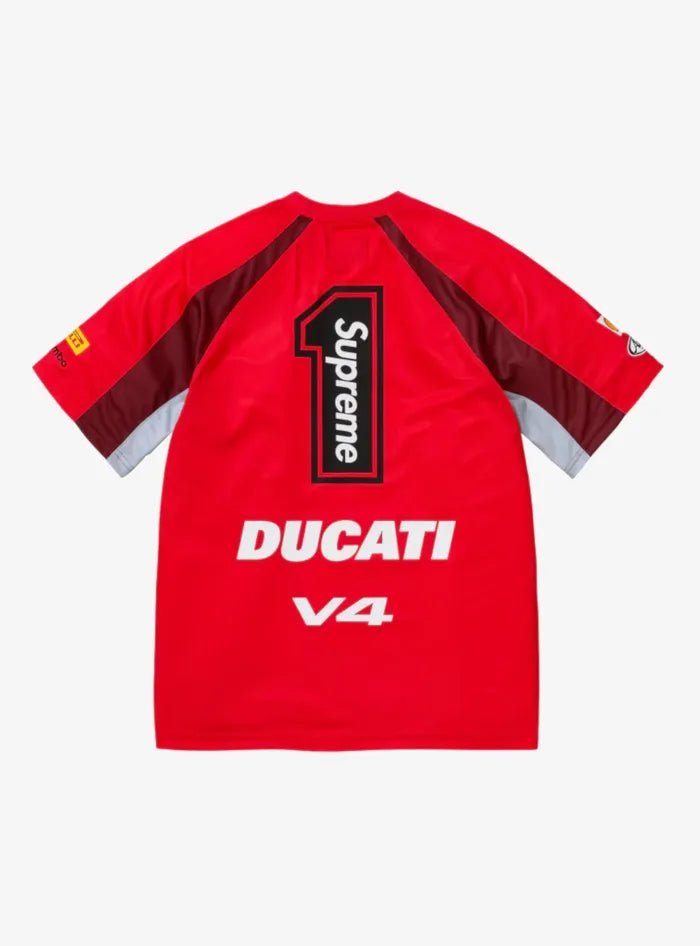 Maglietta Supreme Ducati Soccer Jersey Red HubResell