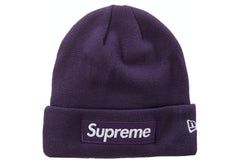 Supreme New Era Box Logo Beanie Dark Purple (FW23)