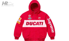 Supreme /Ducati Hooded Racing Jacket - Red