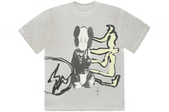 Travis Scott Cactus Jack + Kaws For Fragment T-Shirt Antique Yellow