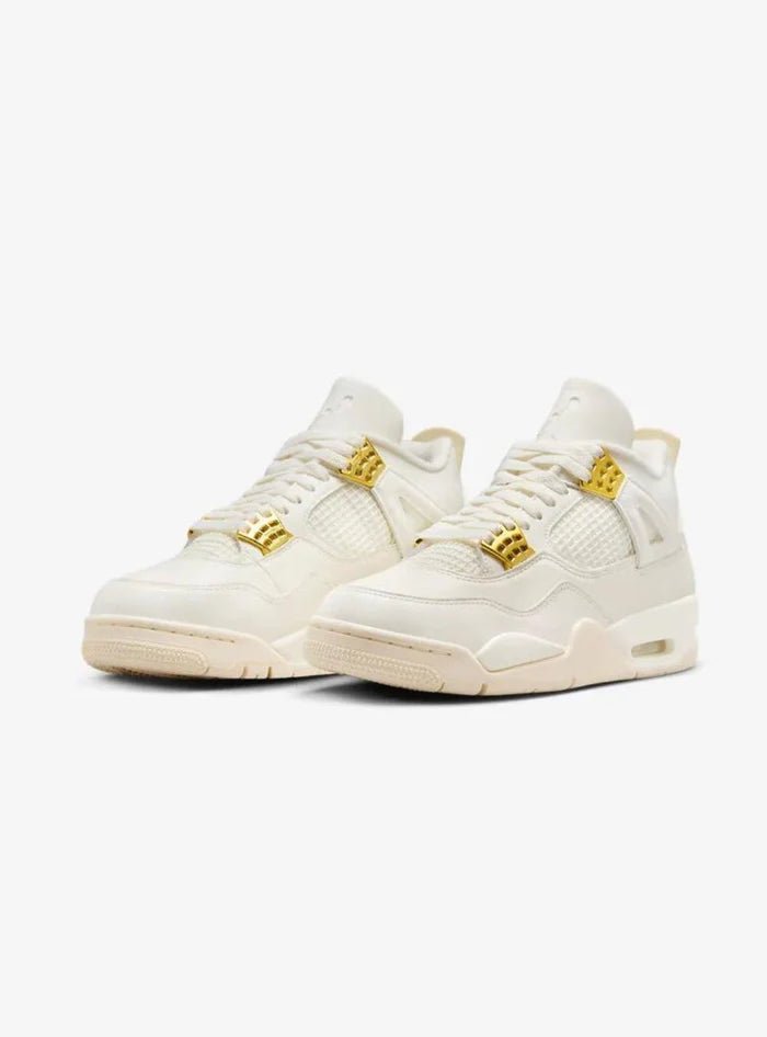Air Jordan 4 Retro Metallic Gold jordan 4 white and gold HubResell