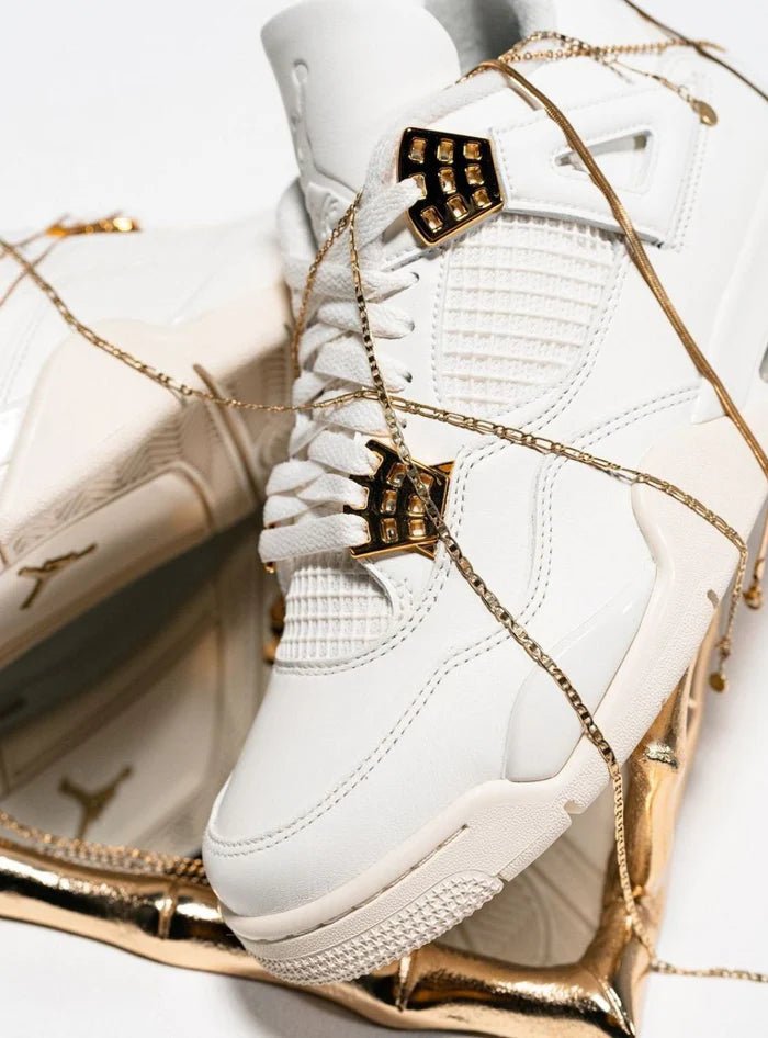 Air Jordan 4 Retro Metallic Gold jordan 4 bianche e Oro HubResell