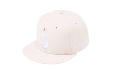 Supreme Gold Cross New Era Beige