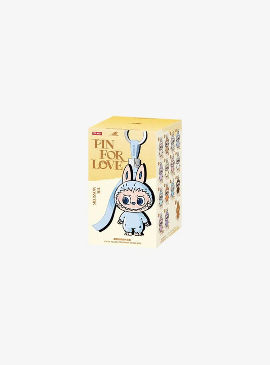 Pop Mart Labubu The Monsters Pin for Love Series Vinyl Plush Pendant (A-M) (1 Blind Box)