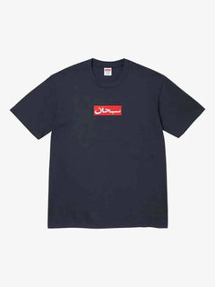 Supreme Arabic Box Logo T-Shirt Navy