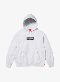 Supreme Box Logo Hooded Sweatshirt Ash Gray FW23
