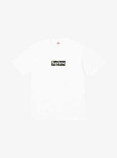 Supreme T-Shirt Box Logo Military White