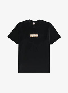 Supreme T-Shirt Burberry Box Logo Black